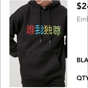 Embroidered fleece Hoodie